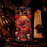 iPhone 15 Pro Max 6.7″ Art Case - Dragon Textured TPU Cover